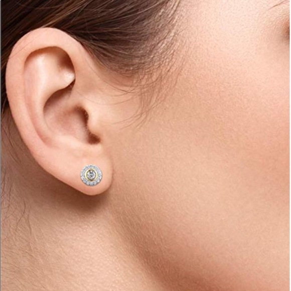 NIB Morgan & Paige 18KGold Plated .925 SS Earrings - Picture 2 of 8